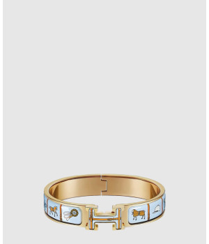 18K 하이엔드 미러급 에르메스 클릭아슈 Couvertures et Tenues de Jour 팔찌