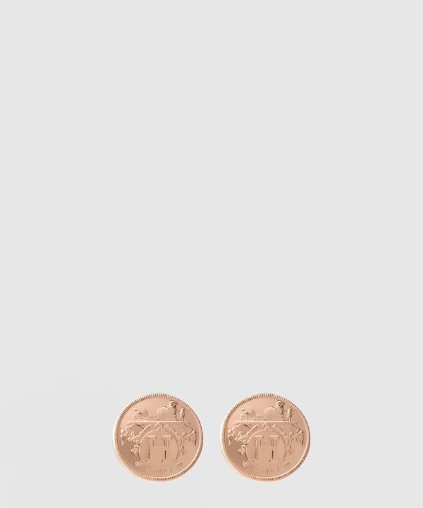 18K 하이엔드 미러급 에르메스 엑스리브리스(Ex-Libris) 이어링