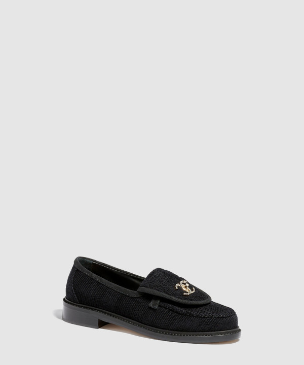 샤넬 턴락 코듀로이 벨벳 로퍼 G40027