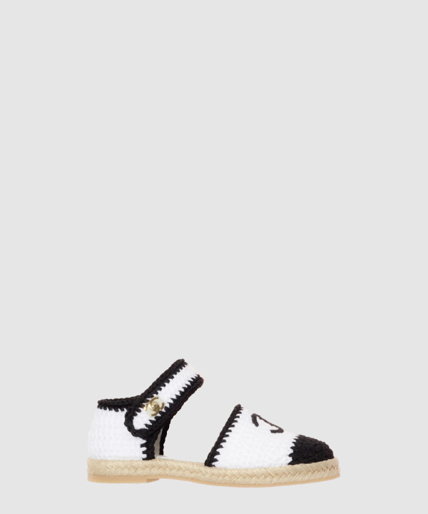 샤넬 CC로고 앵클스트랩 니트 에스파듀 G38736