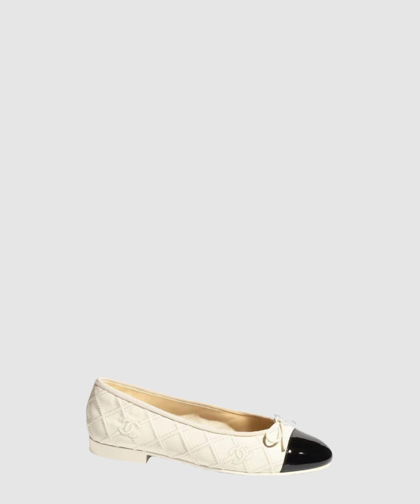 샤넬 발레리나 퀄팅 플랫 슈즈 G40110