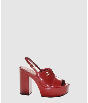 샤넬 공방 CC로고 페이던트 샌들 힐 G45016