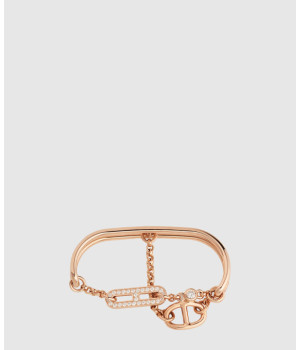 18K 하이엔드 미러급 에르메스 Chaine d'Ancre Chaos 더블 링