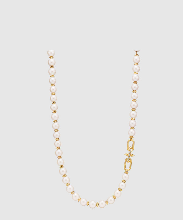 18K 하이엔드 미러급 티파니앤코 타이탄 바이 퍼렐 윌리엄스 펄 네크리스