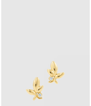 18K 하이엔드 미러급 티파니앤코 팔로마 피카소 올리브 리프 이어링