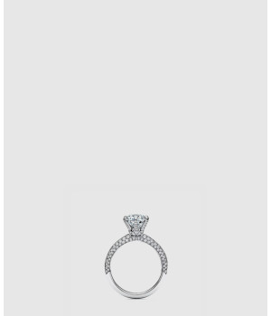 18K 하이엔드 미러급 티파니앤코 파베 세팅 다이아몬드 밴드 링