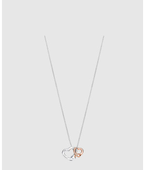 18K 하이엔드 미러급 티파니앤코 엘사 퍼레티 더블 오픈 하트 펜던트 목걸이