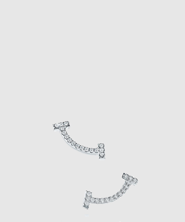 18K 하이엔드 미러급 티파니앤코 T 스마일 이어링