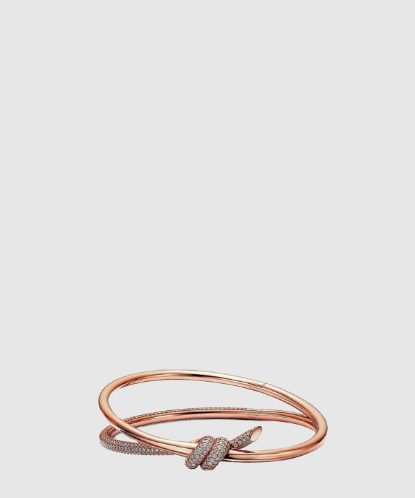 18K 하이엔드 미러급 티파니앤코 노트 더블 로우 힌지드 뱅글