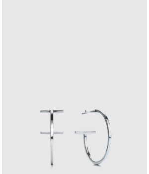 18K 하이엔드 미러급 티파니앤코 T: 후프 이어링