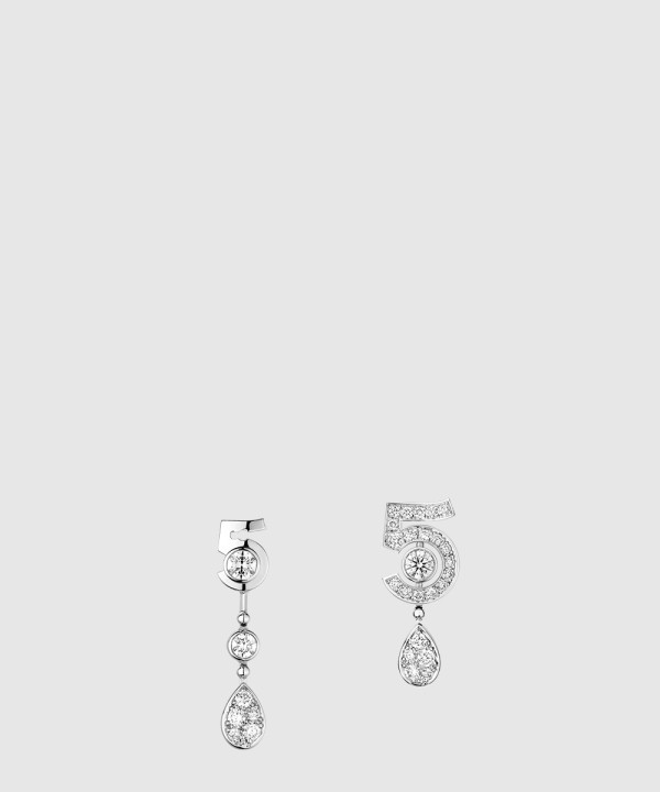 18K 하이엔드 미러급 샤넬 이터널 N°5 변형 가능한 이어링 J11992