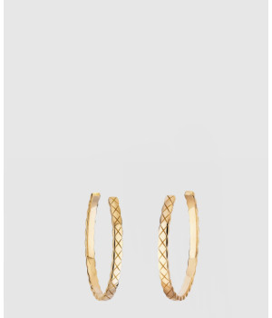 18K 하이엔드 미러급 샤넬 코코 크러쉬 후프 이어링 J12092