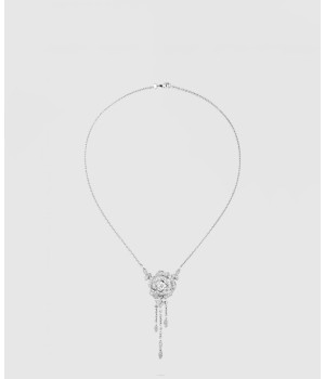 18K 하이엔드 미러급 샤넬 부통 드 까멜리아 네크리스 J12445