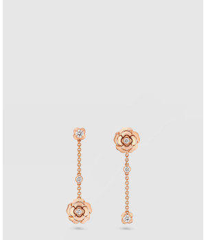 18K 하이엔드 미러급 샤넬 까멜리아 이어링 J12375