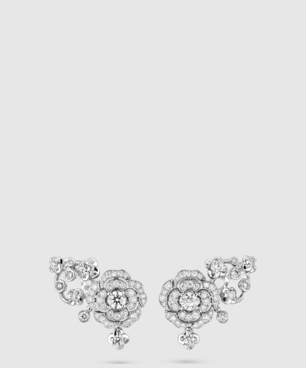 18K 하이엔드 미러급 샤넬 부통 드 까멜리아 이어링(Bouton de Camélia Earrings) J12039