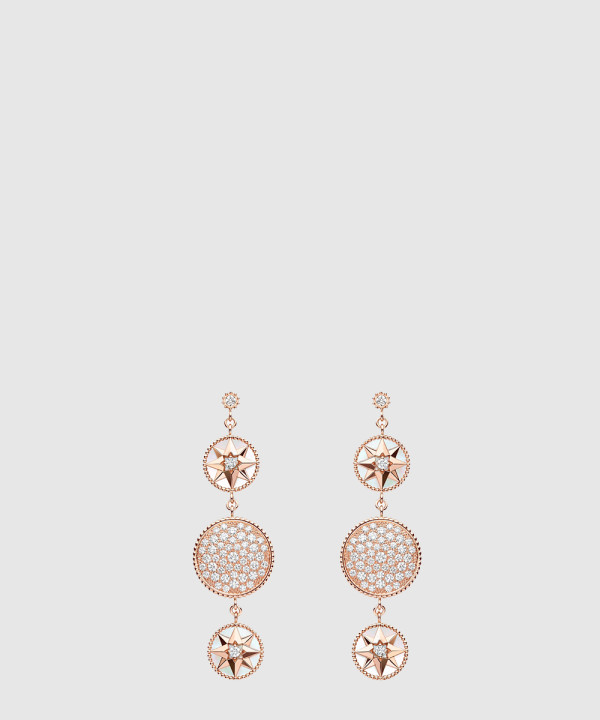 18K 하이엔드 미러급 디올 로즈 드 방(Rose des Vents) 귀걸이 JRDV9