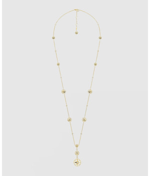 18K 하이엔드 미러급 디올 로즈 드 방(Rose des Vents) 롱 목걸이