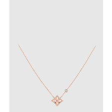 18K 하이엔드 미러급 루이비통 컬러 블라썸 BB 스타 펜던트 목걸이 Q93612