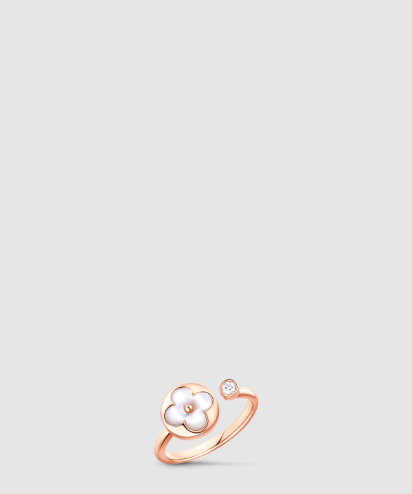 18K 하이엔드 미러급 루이비통 컬러 블라썸 미니 썬 링 Q9L68A