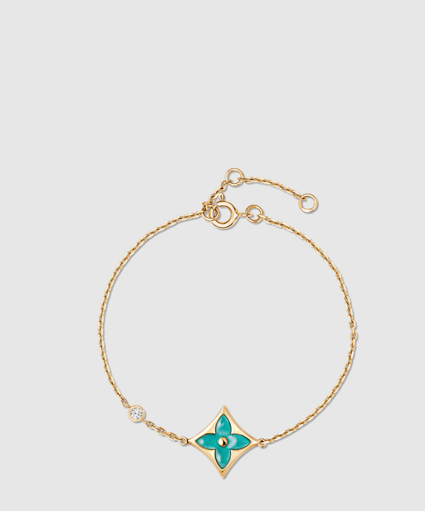 18K 하이엔드 미러급 루이비통 컬러 블라썸 BB 스타 팔찌 Q05977