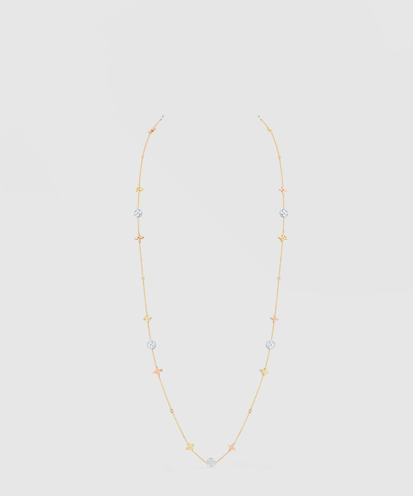 18K 하이엔드 미러급 루이비통 이딜 블라썸 긴 목걸이 Q94191