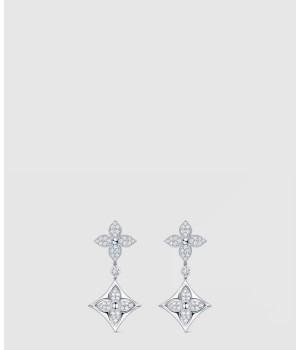 18K 하이엔드 미러급 루이비통 컬러 블라썸 롱 귀걸이 Q96501