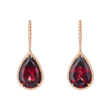 18K 하이엔드 미러급 부쉐론 쎄뻥 보헴 L 모티브 이어링 01305