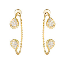 18K 하이엔드 미러급 부쉐론 쎄뻥 보헴 크레올 S 모티브 이어링 01459