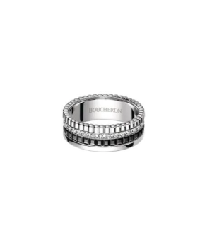 18K 하이엔드 미러급 부쉐론 콰트로 블랙 에디션 스몰 링 01791