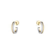 18K 하이엔드 미러급 부쉐론 콰트로 레디언트 에디션 후프 이어링 01677